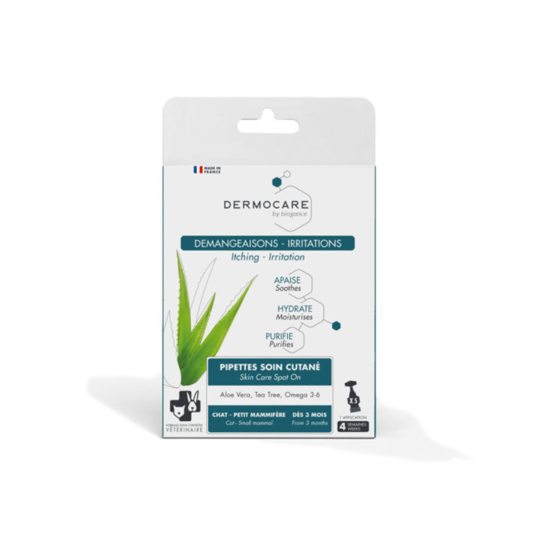BIOGANCE | DERMOCARE Pipettes soin cutané chat 5 x 1 ml