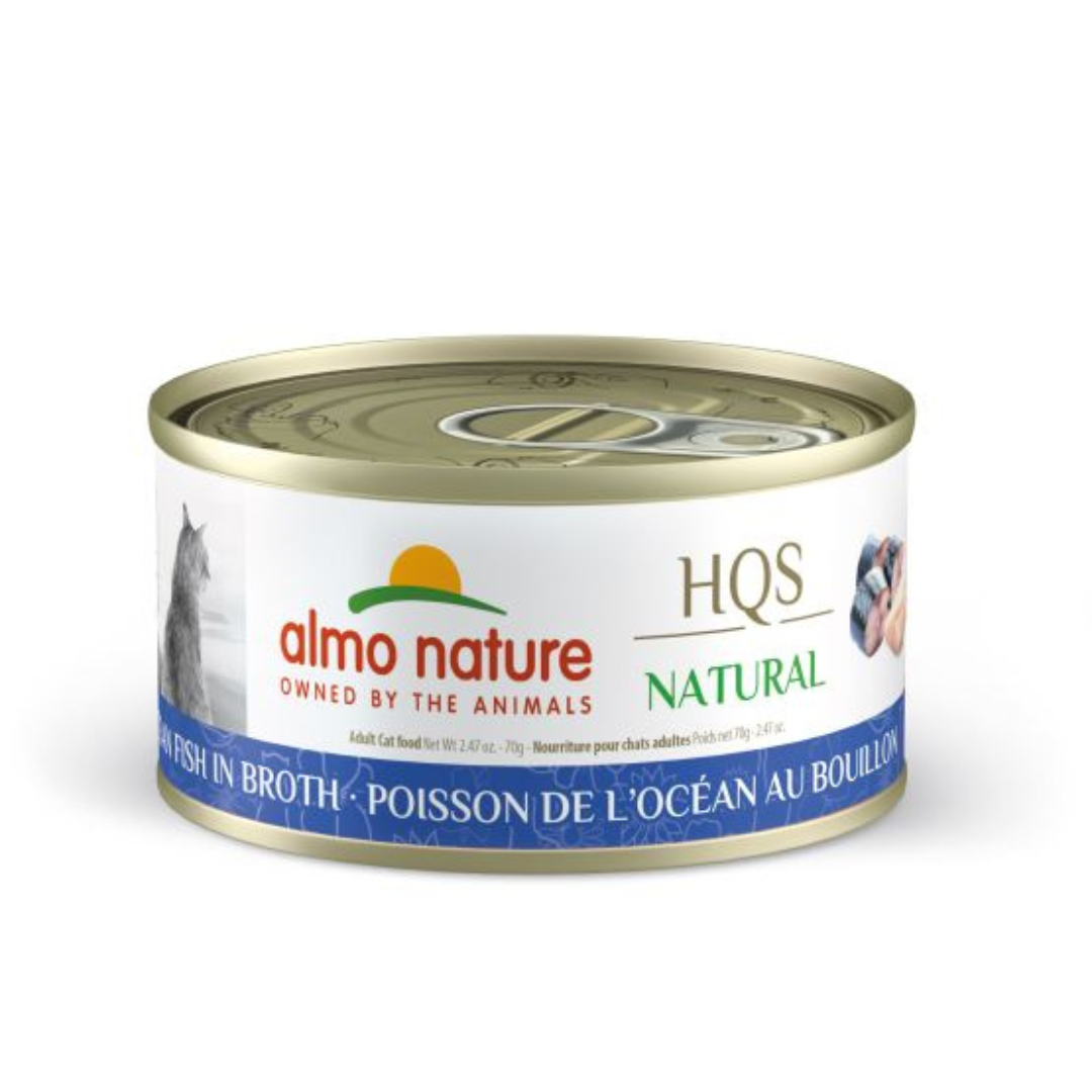 ALMO NATURE | NATURAL HQS Poisson de l'océan au bouillon 70g