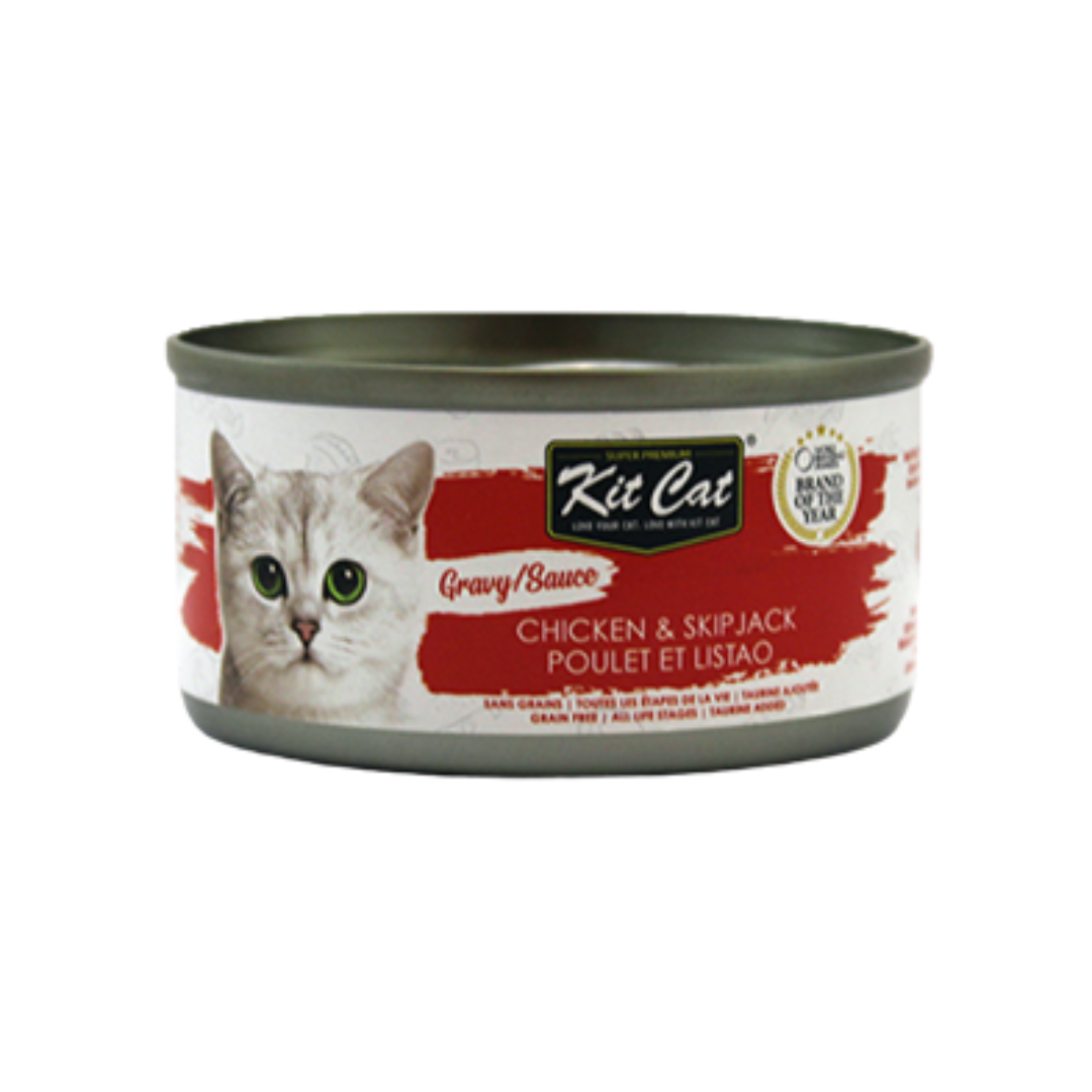 KIT CAT GRAVY SERIES | Chat, Poulet et listao 70g