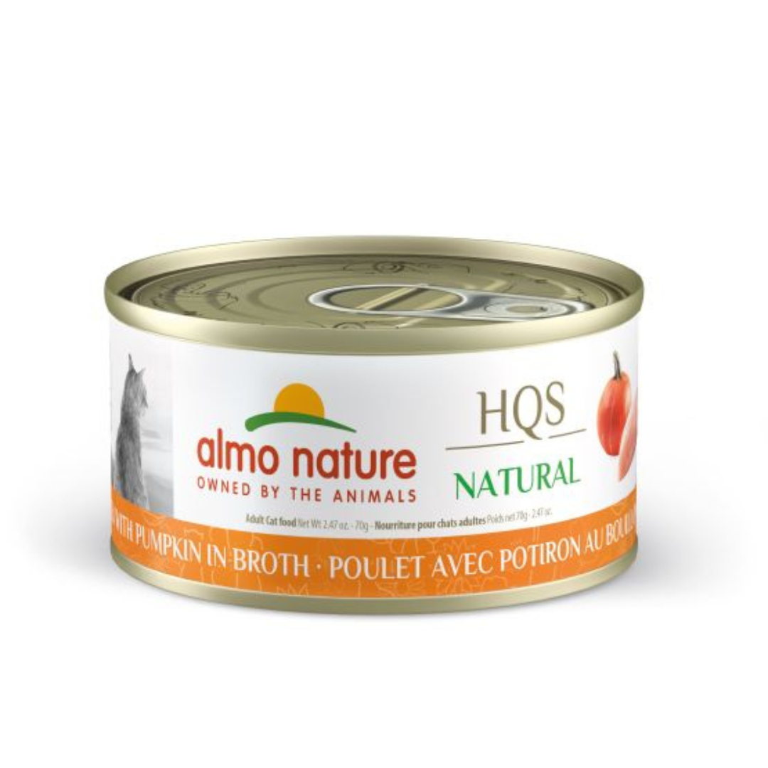 ALMO NATURE | NATURAL HQS Poulet et potiron au bouillon 70g