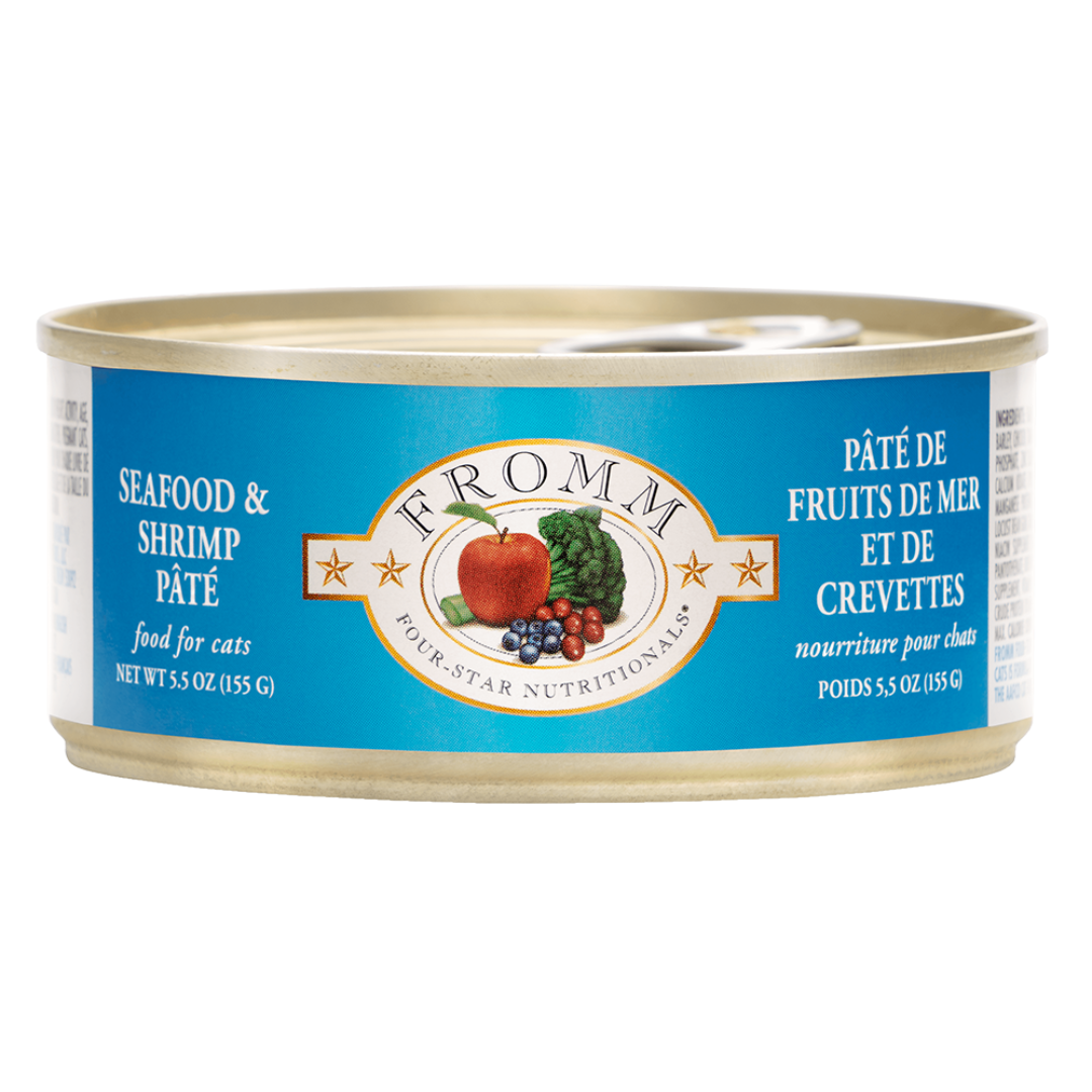 FROMM 4 STAR | Chat, Pâté de fruits de mer et crevette 5.5 oz