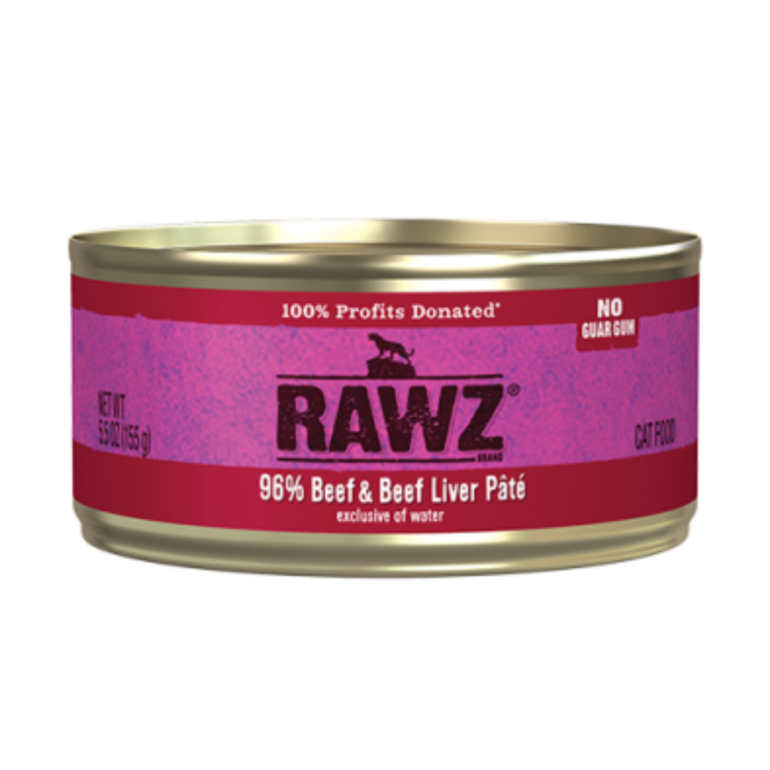 RAWZ | Chat, Pâté de boeuf et foie de boeuf 5.5oz