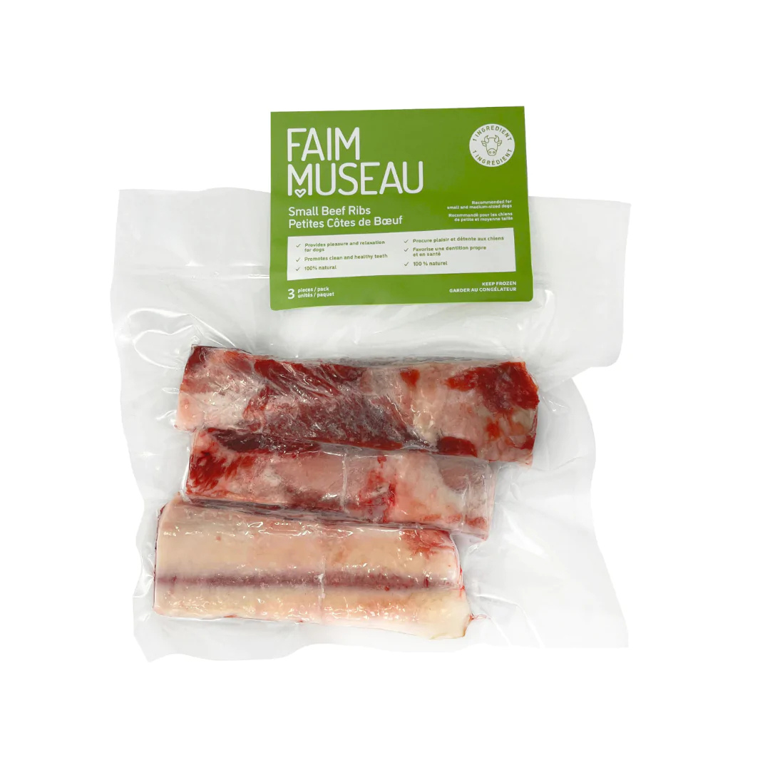 FAIM MUSEAU | Petites côtes de boeuf (paquet de 3)