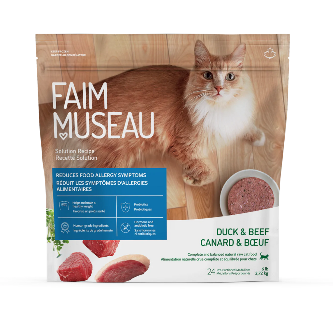 FAIM MUSEAU | Chat canard et boeuf 6 lbs