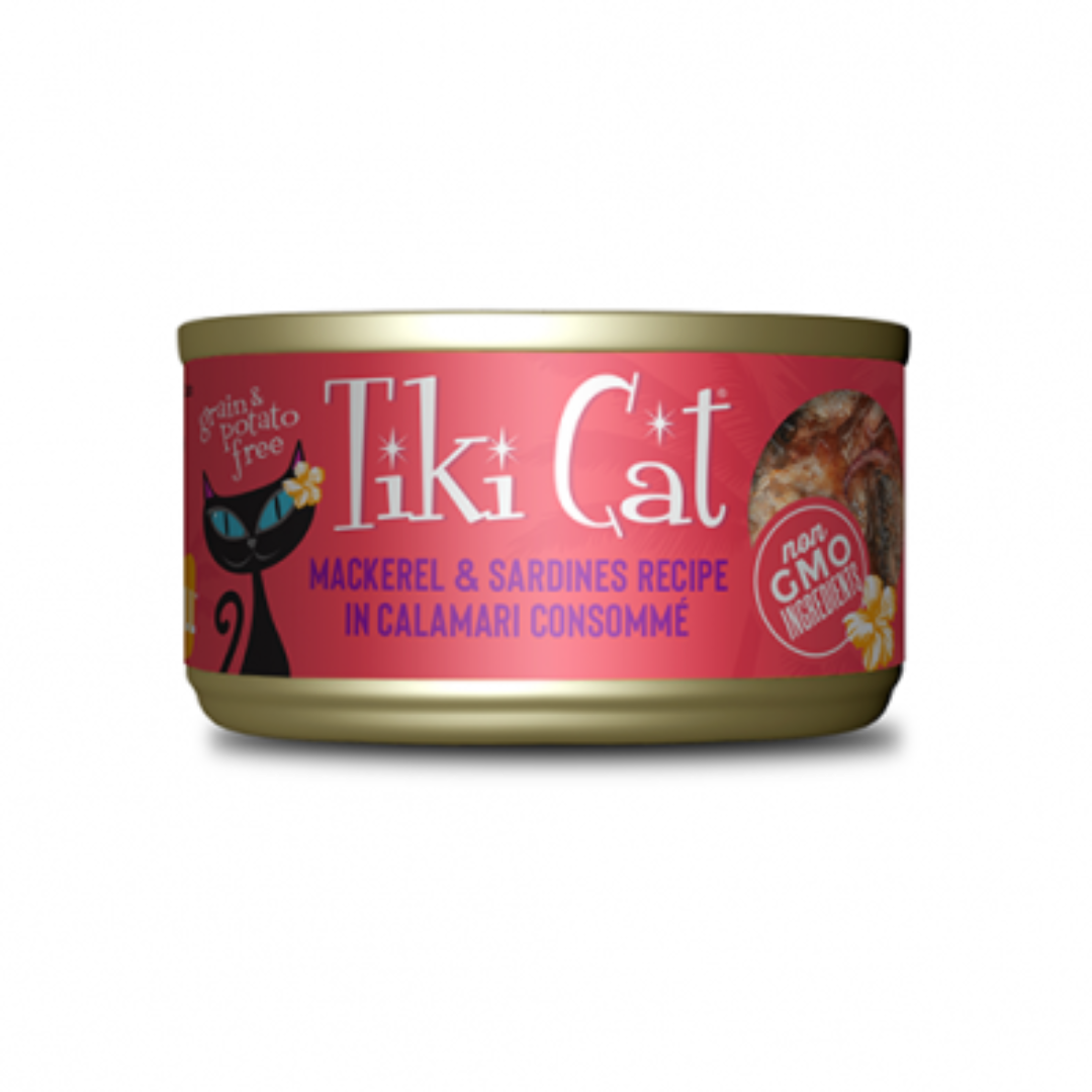 TIKI CAT | Chat, Maquereau et sardine en consommé de calamar