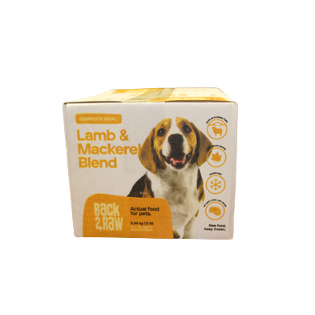 BACK2RAW | Recette complète agneau et maquereau 12lbs
