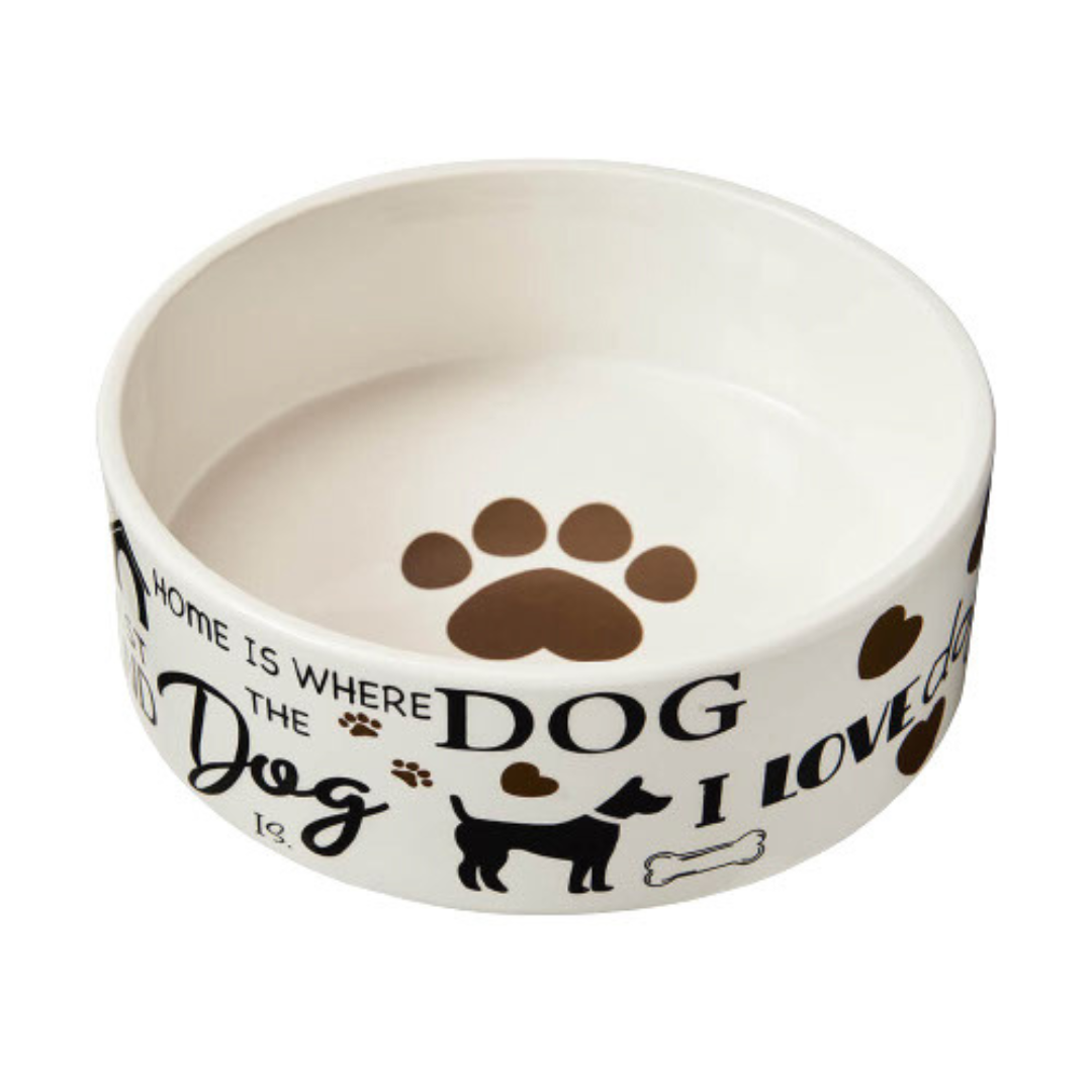 Bol céramique "I love dogs" 7"