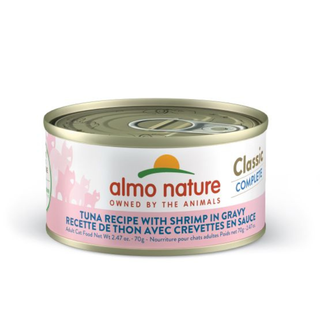 ALMO NATURE | CLASSIC COMPLETE thon avec crevette en sauce 70g