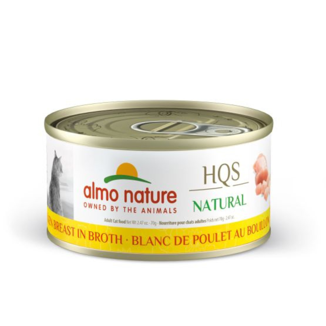 ALMO NATURE | NATURAL HQS Blanc de poulet au bouillon 70g