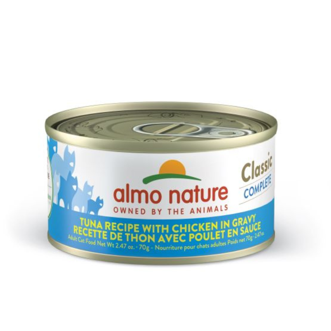 ALMO NATURE | CLASSIC COMPLETE thon avec poulet en sauce 70g