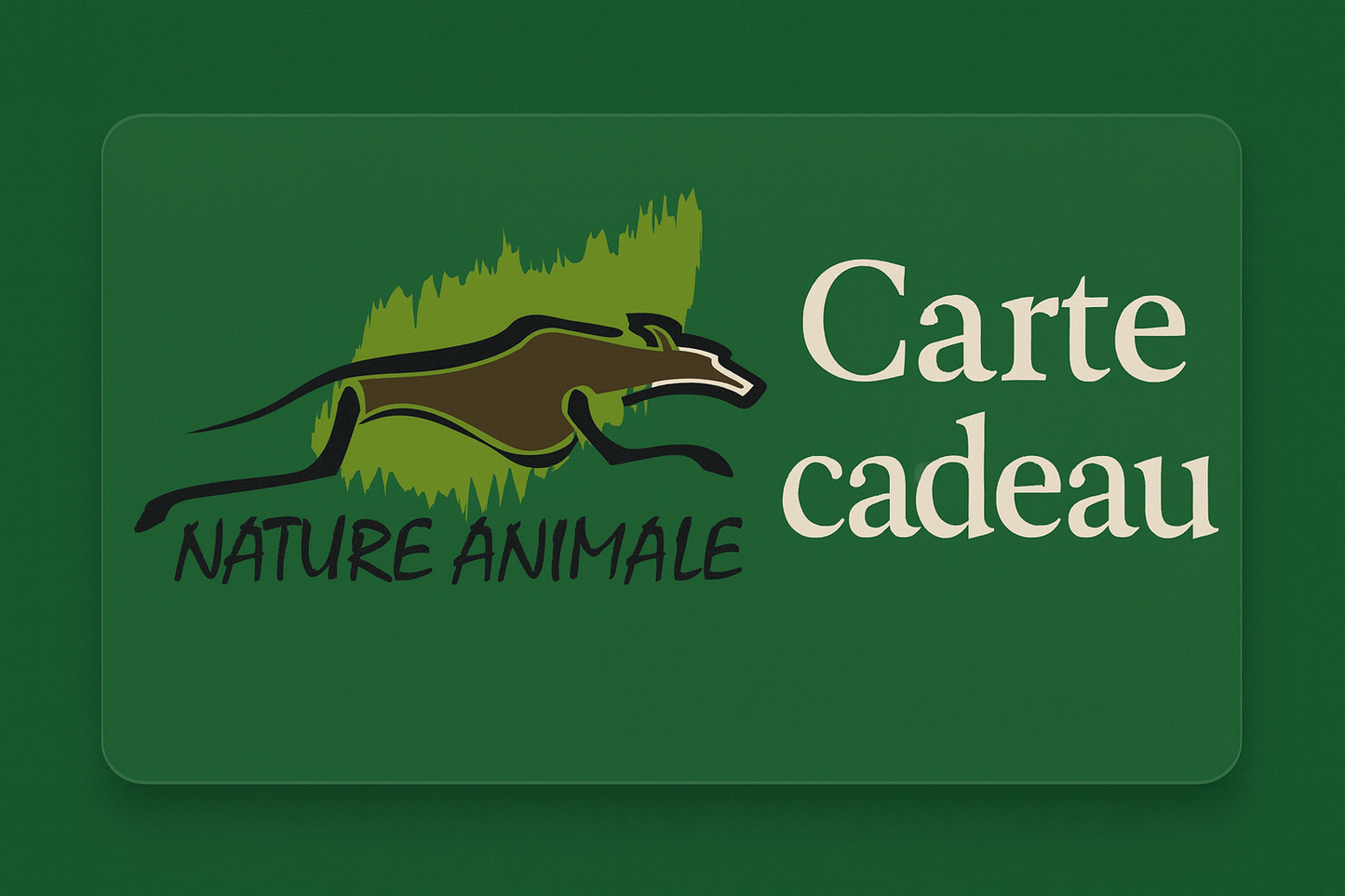 Cartes-cadeaux Nature Animale