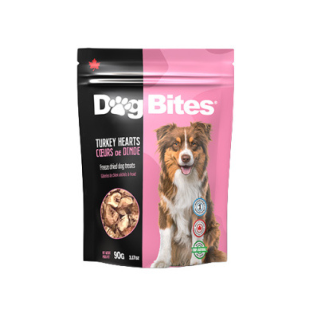 DOG BITES | Coeurs de dinde lyophilisés 90g