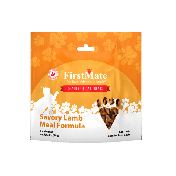 FIRSTMATE | Chat gâterie ingrédient limité agneau. Nature Animale, votre référence en alimentation animale à Mascouche.