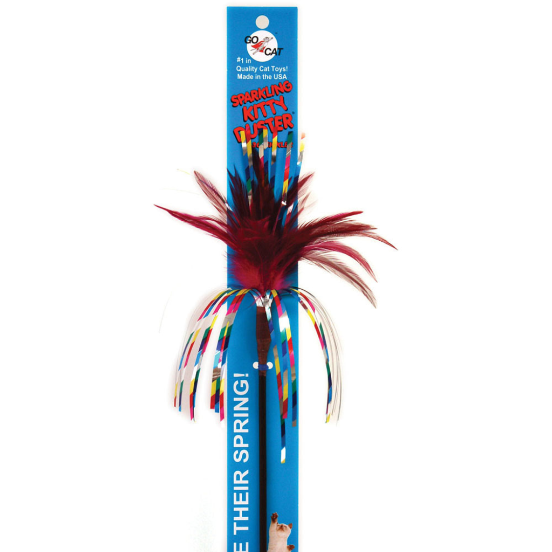 GO CAT | Agace-chat long plumeau étincelant «Sparkling kitty»