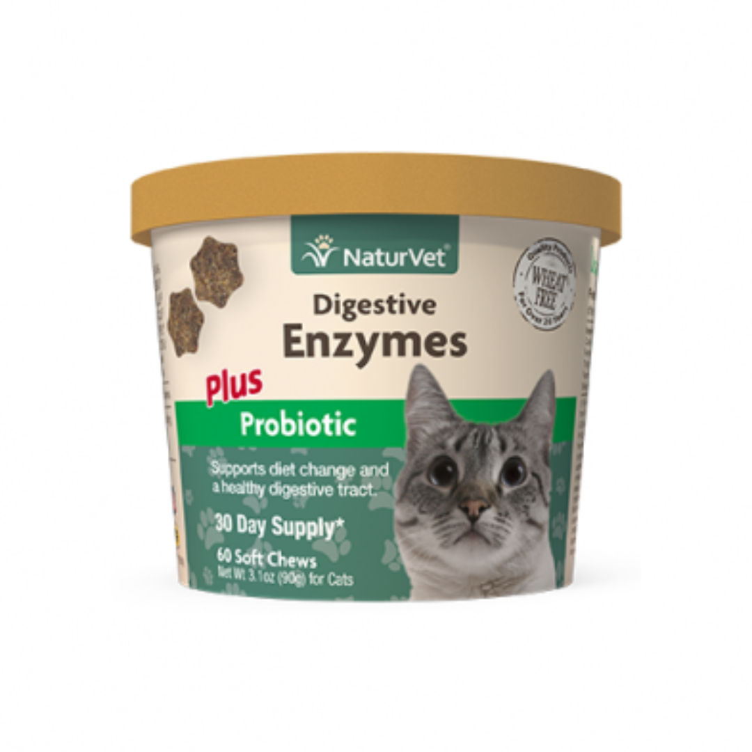 NaturVet enzymes digestif chat