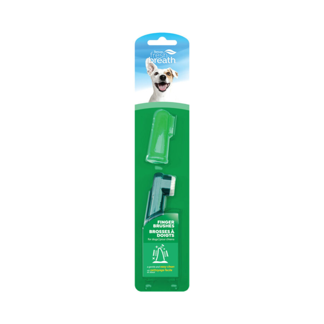 TROPICLEAN | Brosses à dent sur doigt (paquet de 2)
