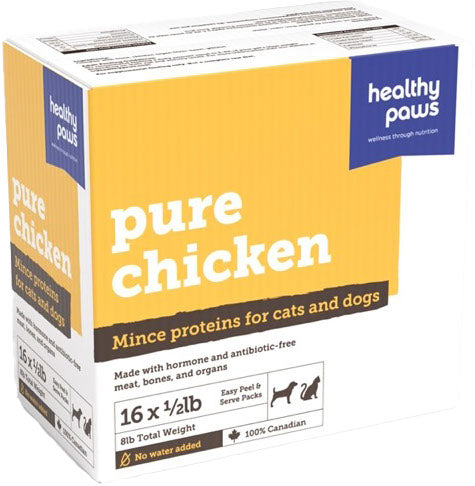 HEALTHY PAWS | Pur poulet 16 x 1/2lb