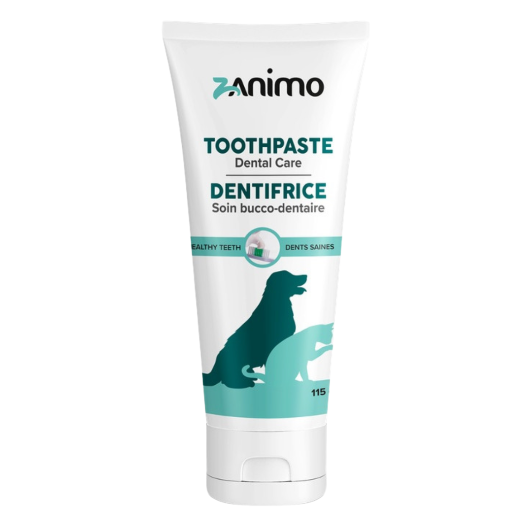 ZANIMO | Dentifrice 115g pour chiens et chats. Nature Animale, votre référence en alimentation et sports canin à Mascouche.