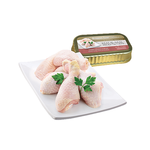 SNAPPY TOM | Conserve pour chats ultimate poulet dans un bouillon 85g. Nature Animale, votre référence en alimentation animale à Mascouche.