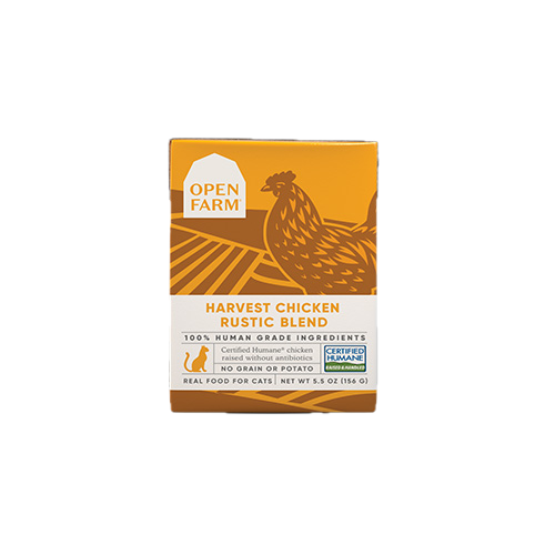 OPEN FARM | Ragoût rustique poulet chat 156g. Nature Animale, votre référence en alimentation animale à Mascouche.