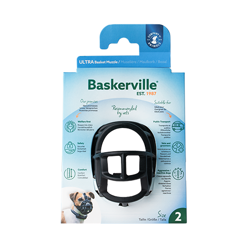 BASKERVILLE | Muselière pour chien taille 2. Nature Animale, votre référence en alimentation animale et sport canin à Mascouche.