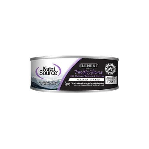 NUTRISOURCE | Pâté poulet, saumon, hareng pour chat 156g. Nature Animale, votre référence en alimentation animale à Mascouche.