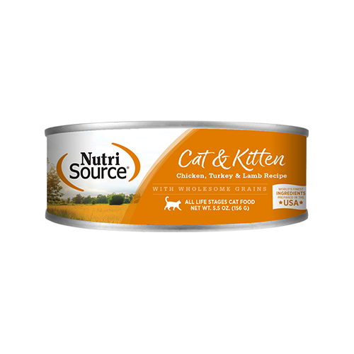 NUTRISOURCE | Pâté dinde agneau chat et chaton 156g. Nature Animale, votre référence en alimentation animale à Mascouche.
