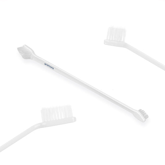 ANIMORA | Brosse à dents double têtes pour chiens et chats. Nature Animale, votre référence en alimentation animale et sport canin à Mascouche.