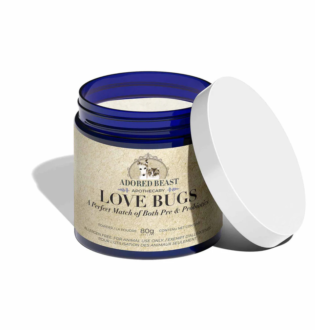 Adored Beast love bugs probiotiques chien