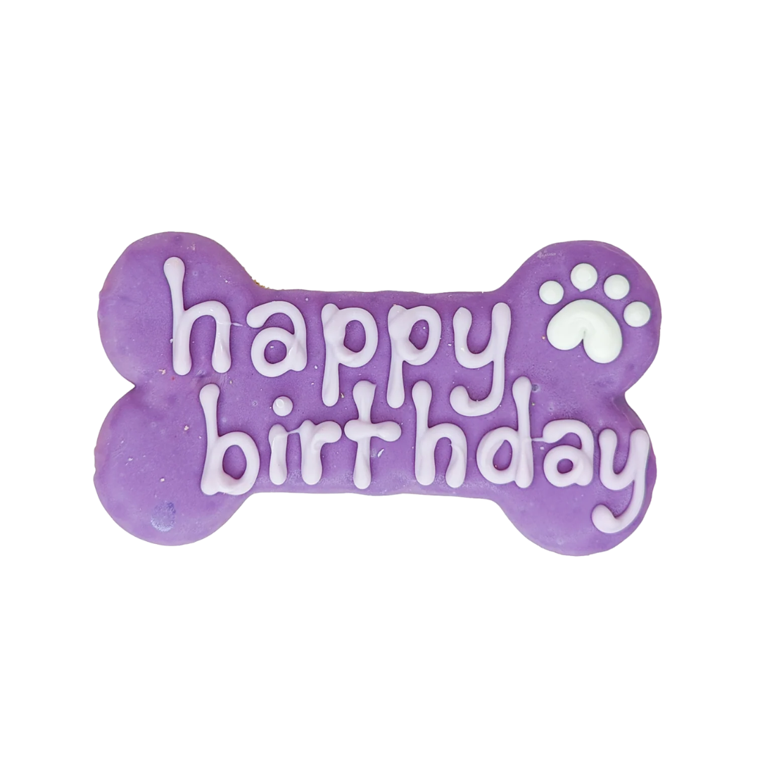 BOSCO & ROXY | Biscuit mauve "Bonne fête"