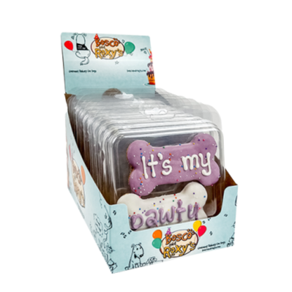 BOSCO & ROXY | Biscuits "It's my pawty" (emballage de 2)