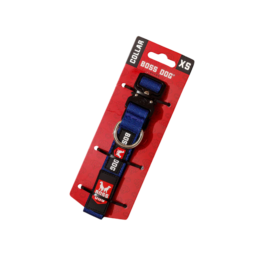 BOSS DOG | Collier tactique 15"-18" bleu
