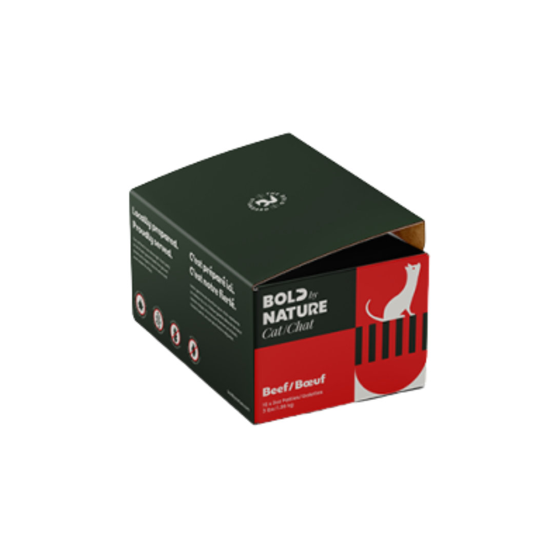 Bold By Nature recette au boeuf pour chat. Nature Animale, votre rférence en alimentation animale à Mascouche.