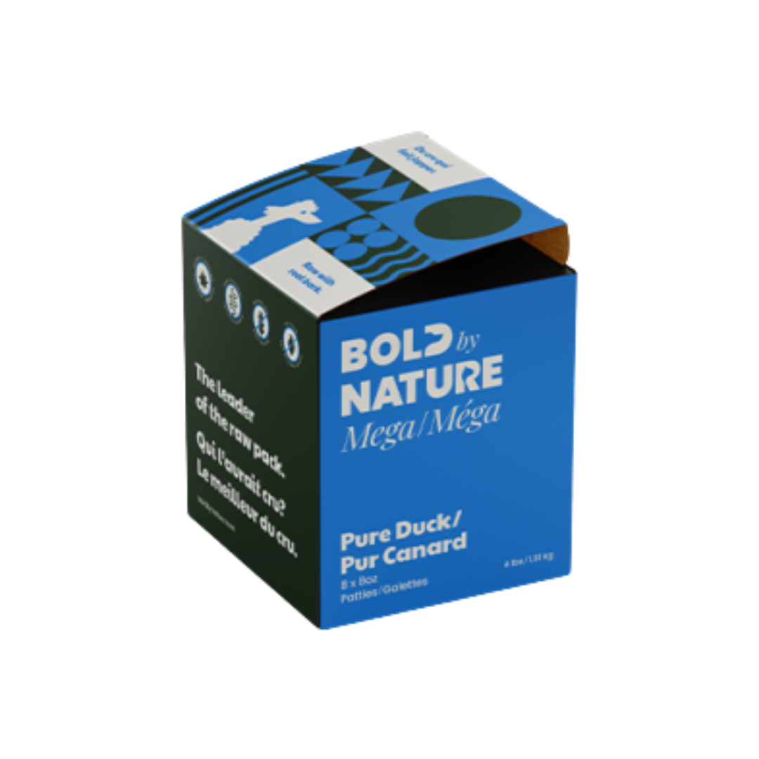 Bold by Nature pure canard 4lbs. Nature Animale votre référence en alimentation animale à Mascouche.