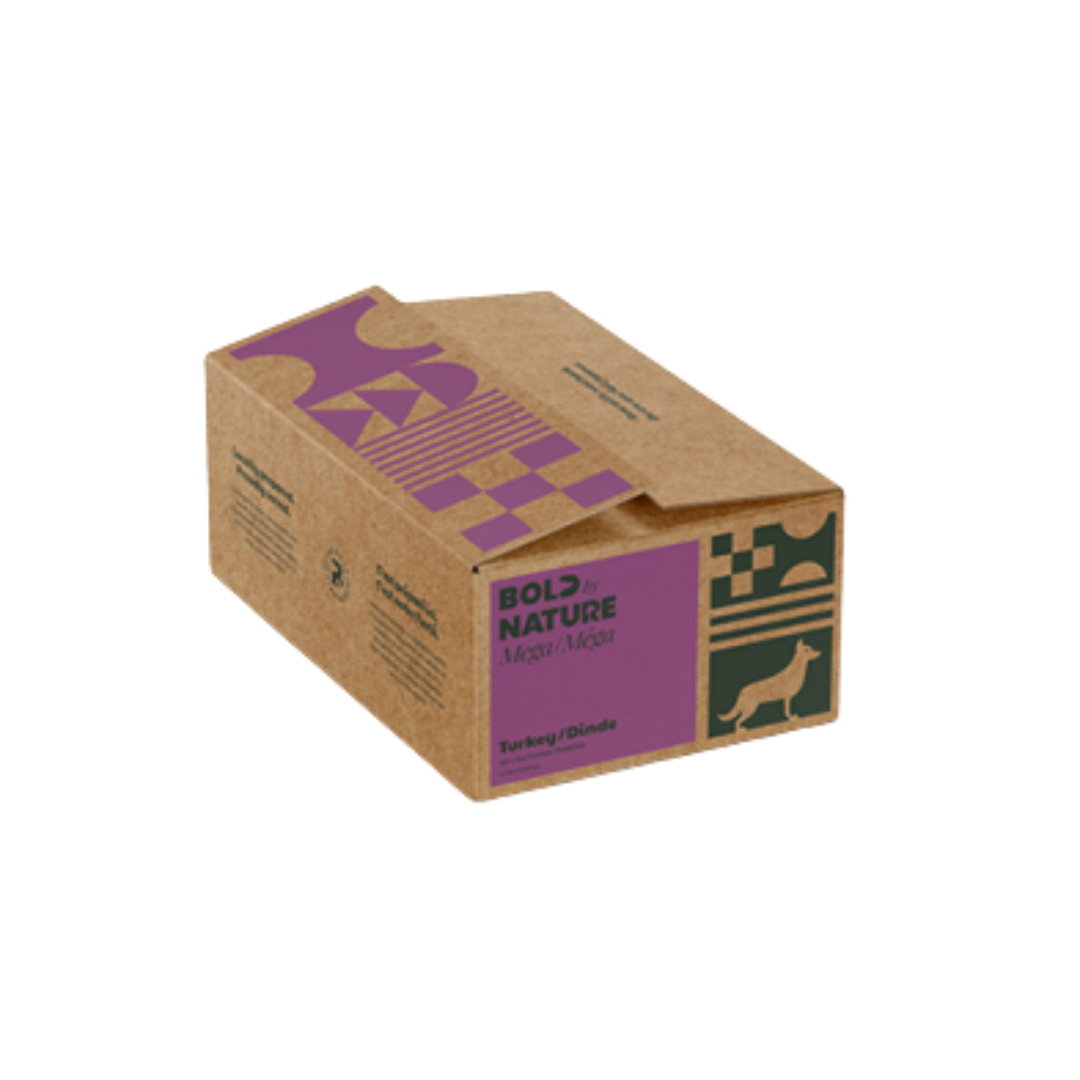 Bold by nature mega dinde 24lbs pour chien. Nature Aniamel, votre référence en alimentation animale à Mascouche.