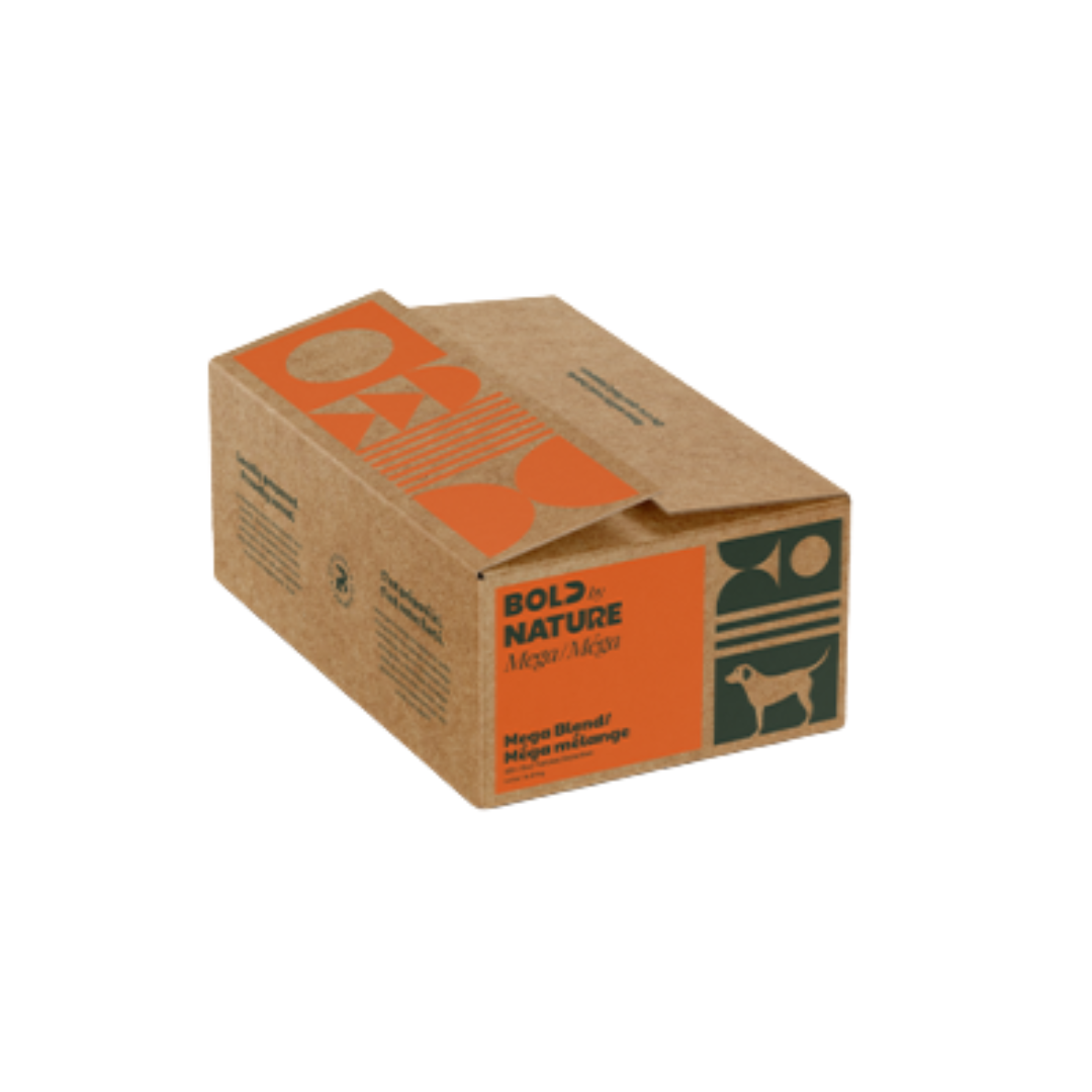 Bold by nature mega melange 24lbs pour chien. Nature Aniamel, votre référence en alimentation animale à Mascouche.
