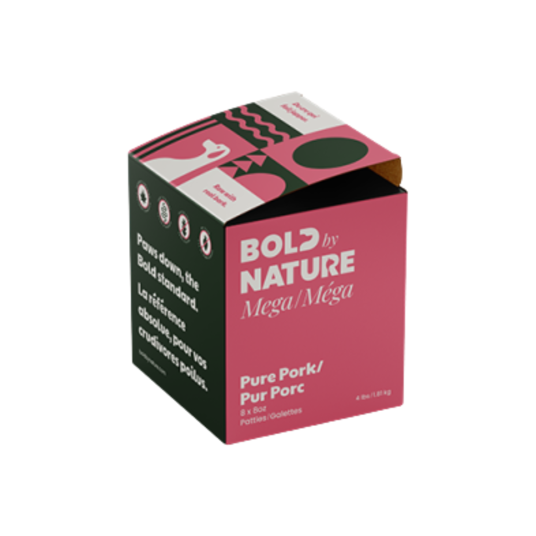 Bold by nature pure porc 4lbs. Nature Animale, votre référence en alimentation animale à Mascouche.
