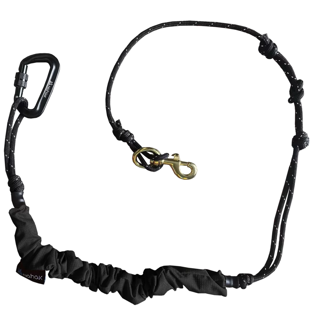 NAHAK | Ligne bungee multisports noire pour chien. Nature Animale, votre référence en alimentation animale à Mascouche.