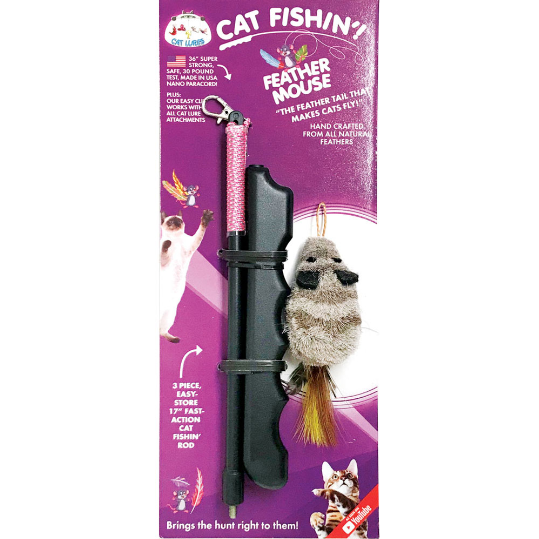 CAT LURES | Leurre pour chat «souris à plumes»