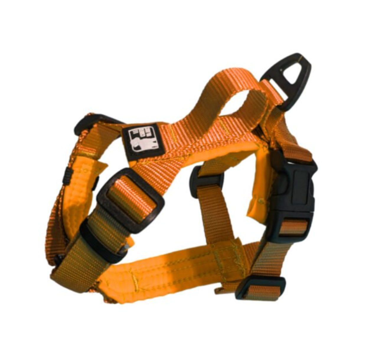 LE CHIEN BLANC | Harnais orange pour chiens mini. Nature Animale, votre référence en alimentation animale et sport canin à Mascouche.