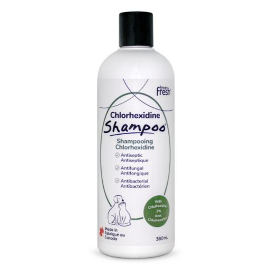 Shampoing anti-démangeaisons avec chlorhexidine pour chien 380ml