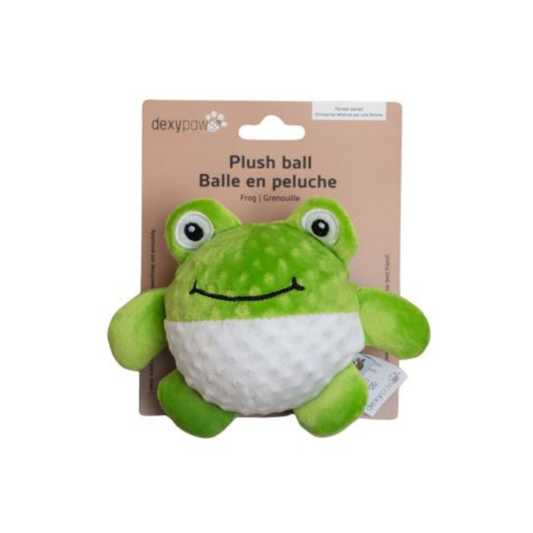 DEXYPAWS | Peluche grenouille avec balle