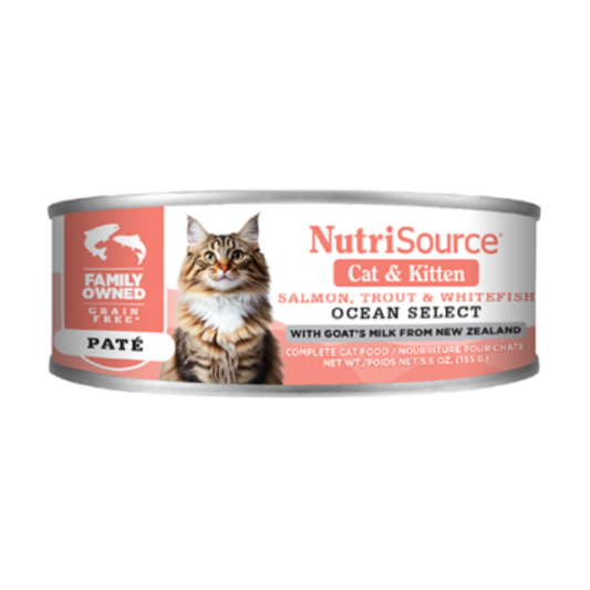 Nutrisource | Select saumon, truite et poisson blanc 155g
