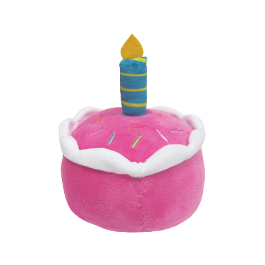 FOUFOUDOG | Peluche gâteau anniversaire rose