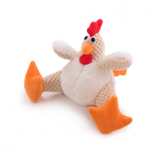 GODOG | Coq blanc petit "Checkered fat white rooster small"