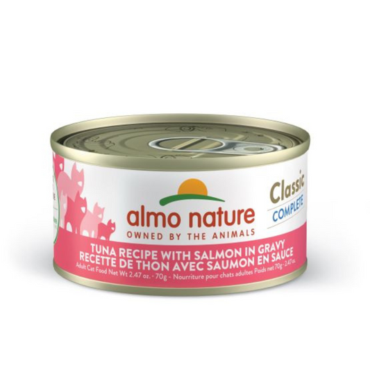 ALMO NATURE | CLASSIC COMPLETE thon avec saumon en sauce 70g