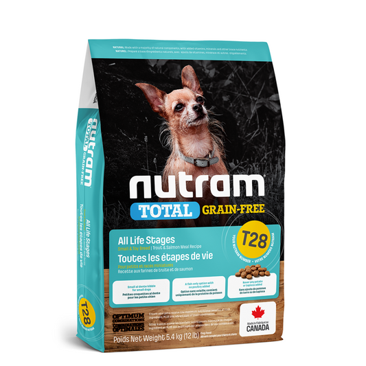 NUTRAM | T28 Adulte, truite et saumon sans grains, petit chien