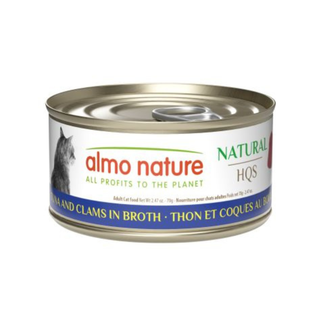 ALMO NATURE | NATURAL HQS Thon et coques au bouillon 70g