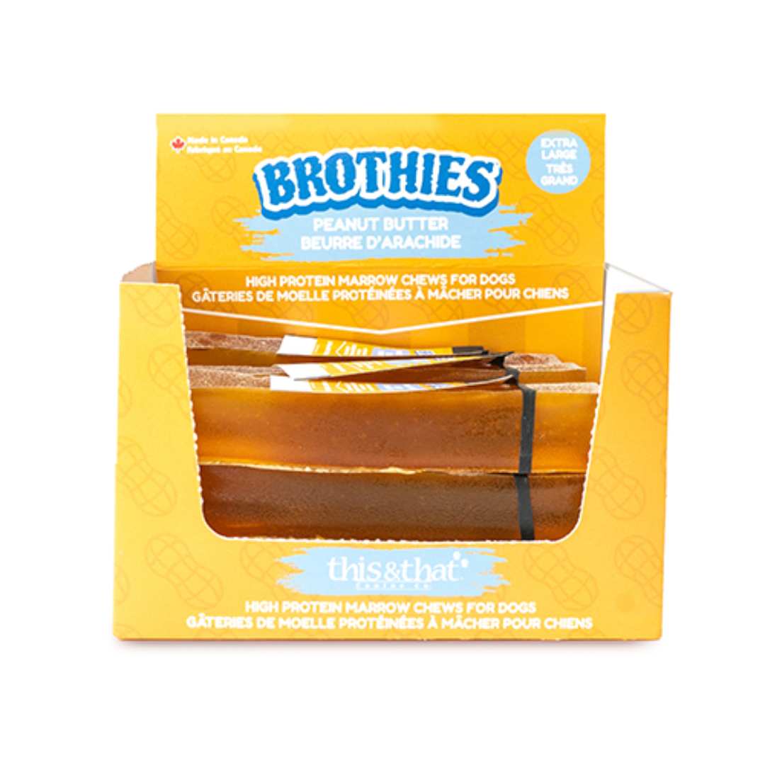 THIS & THAT | Brothies, gâterie de moelle protéinée à mâcher beurre d'arachide 50g