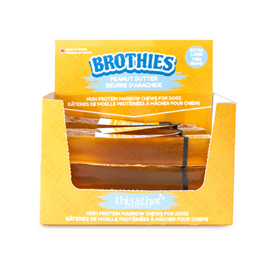 THIS & THAT | Brothies, gâterie de moelle protéinée à mâcher beurre d'arachide 50g